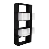 Biblioteca Transformable Cubo Beijing Wengue 70 cm con Módulos Flotantes y Entrepaños - Bibliotecas | Bylmo