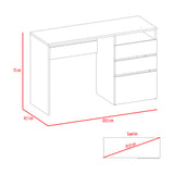 Escritorio Dublin Wengue 120 cm con Archivador y Cajones - Escritorios y Archivadores | Bylmo