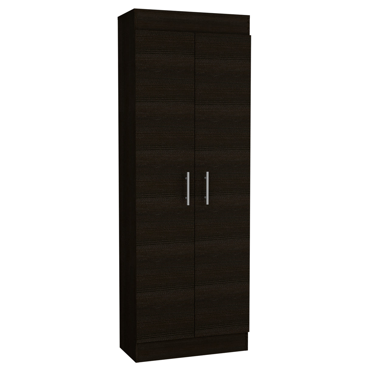 Alacena Nepal Wengue 60x169.9cm sin Cajones y con Dos Puertas - ALACENAS Y MUEBLES MICROONDAS | Bylmo