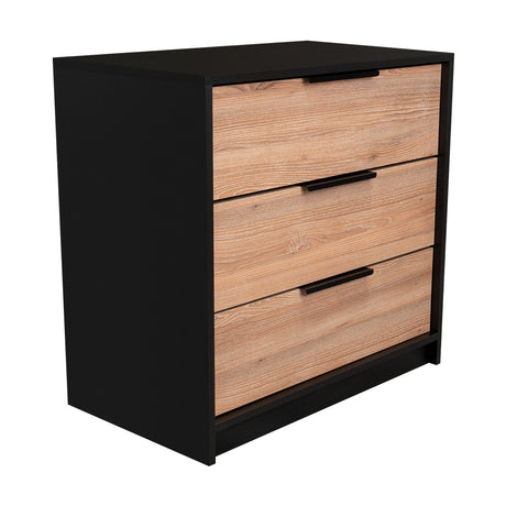 Cómoda Kaia Miel 70x68.7cm De Tres Hileras con Tres Cajones - Cajoneras | Bylmo