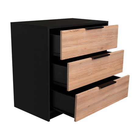 Cómoda Kaia Miel 70x68.7cm De Tres Hileras con Tres Cajones - Cajoneras | Bylmo