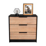 Cómoda Kaia Miel 70x68.7cm De Tres Hileras con Tres Cajones - Cajoneras | Bylmo