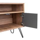 Rack de TV Vassel Miel 123x60cm para TV Hasta 55 Pulgadas y con Cuatro Compartimientos - Muebles para TV | Bylmo