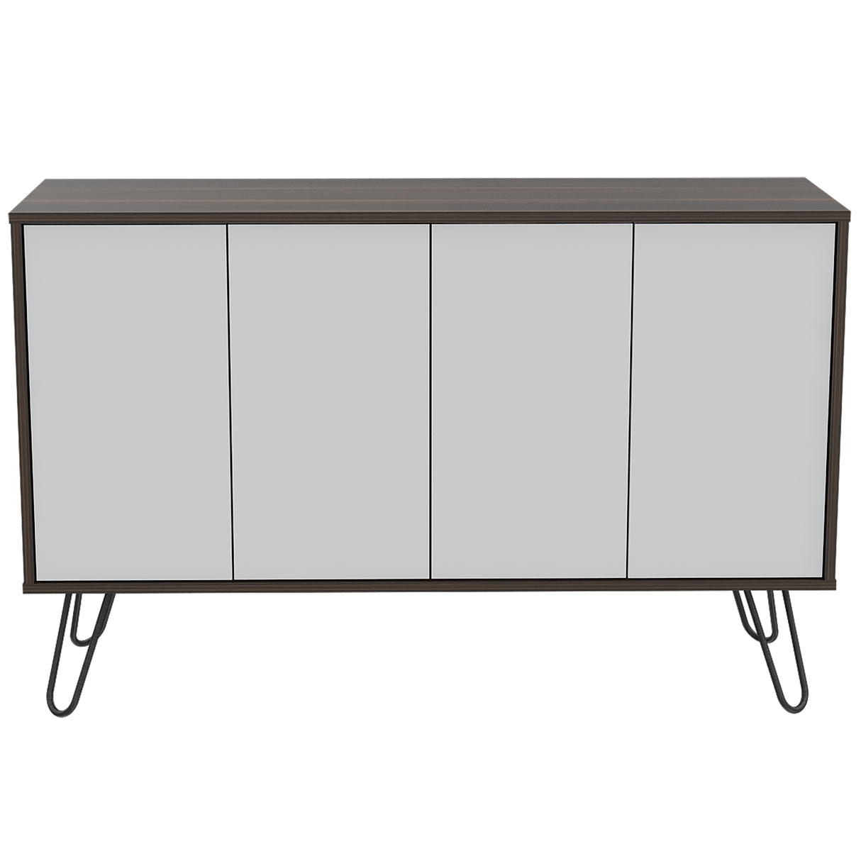 Bifé Vassel Habano y Blanco 117.1x75.6cm con Cuatro Puertas y con Cuatro Compartimientos - BIFES Y ARRIMOS | Bylmo