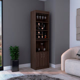 Bar Syrah Coñac 51x180cm con Un Cajón y con Ocho Portabotellas - Bares | Bylmo