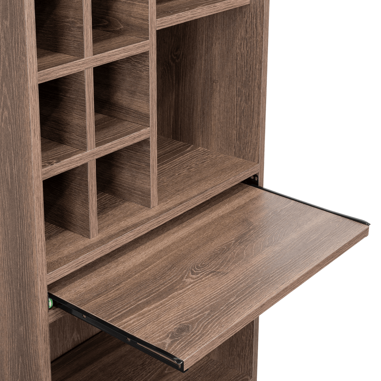 Bar Syrah Coñac 51x180cm con Un Cajón y con Ocho Portabotellas - Bares | Bylmo