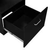 Cómoda Tulum Wengue y Blanco 54 cm con Espejo y Un Cajón - Cajoneras | Bylmo