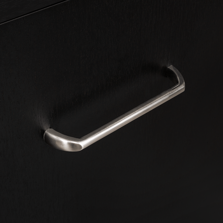 Cómoda Tulum Wengue y Blanco 54 cm con Espejo y Un Cajón - Cajoneras | Bylmo