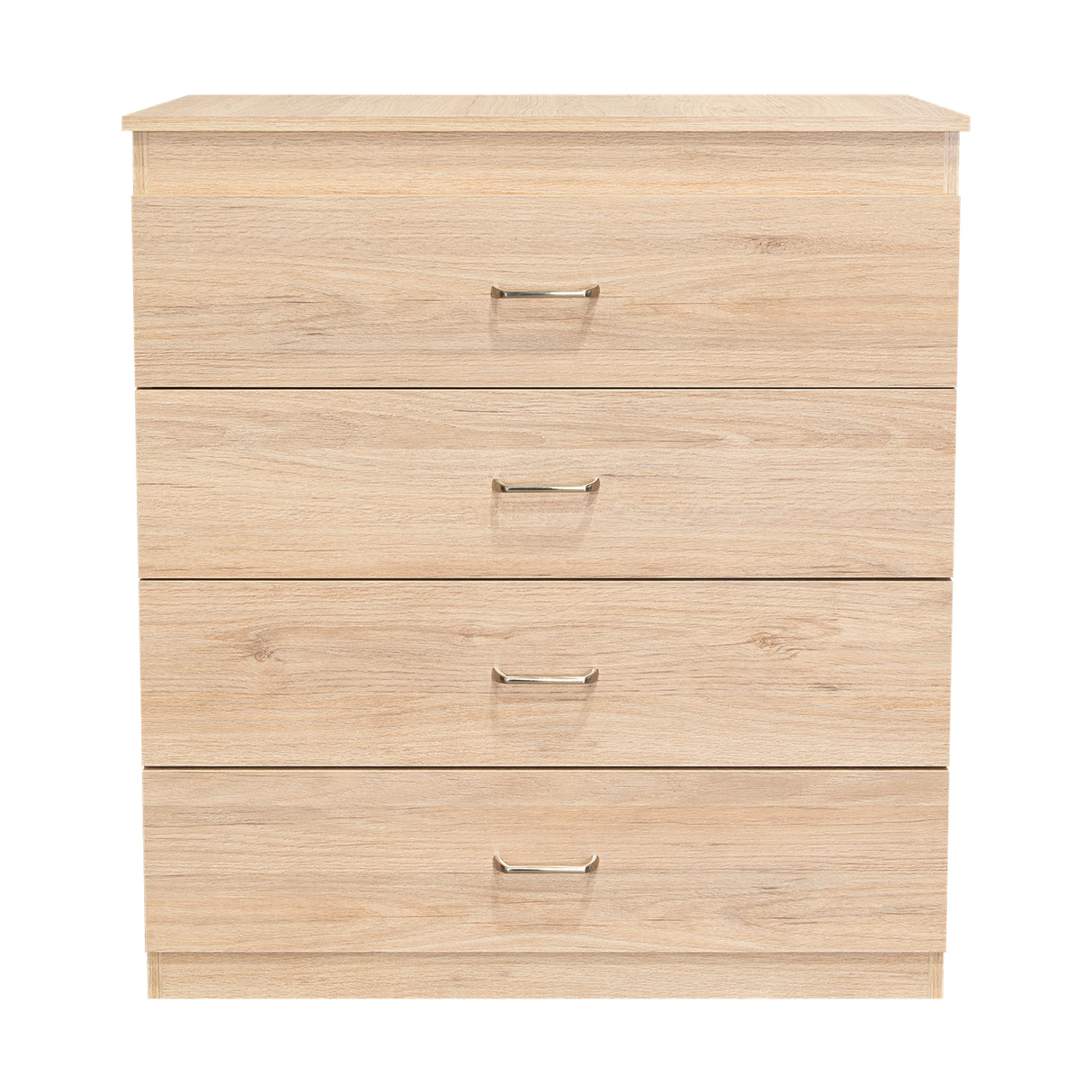 Cómoda Santino Rovere y Blanco 80x91.1cm De Cuatro Hileras con Cuatro Cajones - Cajoneras | Bylmo