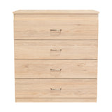 Cómoda Santino Rovere y Blanco 80x91.1cm De Cuatro Hileras con Cuatro Cajones - Cajoneras | Bylmo