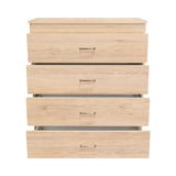 Cómoda Santino Rovere y Blanco 80x91.1cm De Cuatro Hileras con Cuatro Cajones - Cajoneras | Bylmo