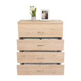 Cómoda Santino Rovere y Blanco 80x91.1cm De Cuatro Hileras con Cuatro Cajones - Cajoneras | Bylmo