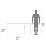 Escritorio en L Axis Duna y Blanco 151.5x76.5cm sin Cajones y con Organizador de Libros - Escritorios y Archivadores | Bylmo