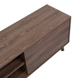 Rack de TV Z Coñac 180x52.5cm Para TV Hasta 80 Pulgadas con Dos Cajones con Ranuras para Cables y con Patas - Muebles para TV | Bylmo