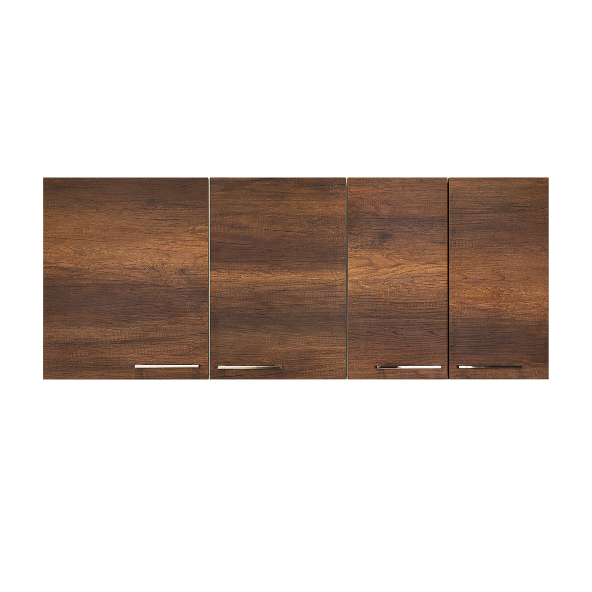 Mueble Superior de Cocina Blanco y Caramelo 150x60cm con Un Entrepaño y con Cuatro Puertas - Cocinas | Bylmo