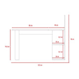 Escritorio en L Masai Taupe y Duna 131.5x110.6cm sin Cajones y con Organizador de Libros - Escritorios y Archivadores | Bylmo