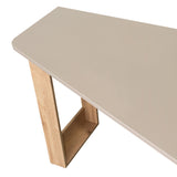 Escritorio en L Masai Taupe y Duna 131.5x110.6cm sin Cajones y con Organizador de Libros - Escritorios y Archivadores | Bylmo