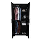 Closet Tera Wengue 80x180cm sin Cajones con 3 Entrepaños - Closets | Bylmo