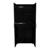 Closet Tera Wengue 80x180cm sin Cajones con 3 Entrepaños - Closets | Bylmo