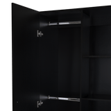 Closet Tera Wengue 80x180cm sin Cajones con 3 Entrepaños - Closets | Bylmo