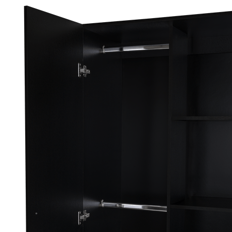 Closet Tera Wengue 80x180cm sin Cajones con 3 Entrepaños - Closets | Bylmo