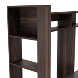 Centro de Entretenimiento Flamencp Habano y Plomo 180x152.2cm para TV Hasta 55 Pulgadas y con Cuatro Compartimientos - Muebles para TV | Bylmo