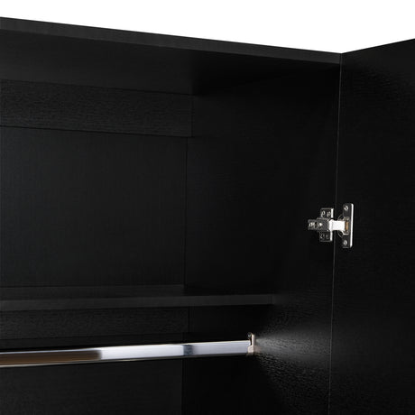 Closet Wengue 80x180.5cm sin Cajones con 2 Entrepaños - Closets | Bylmo