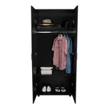 Closet Wengue 80x180.5cm sin Cajones con 2 Entrepaños - Closets | Bylmo