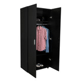 Closet Wengue 80x180.5cm sin Cajones con 2 Entrepaños - Closets | Bylmo