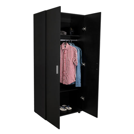Closet Wengue 80x180.5cm sin Cajones con 2 Entrepaños - Closets | Bylmo