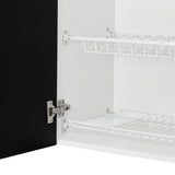 Mueble Superior de Cocina Blanco y Wengue 150x60cm con Un Entrepaño y con Cuatro Puertas - Cocinas | Bylmo