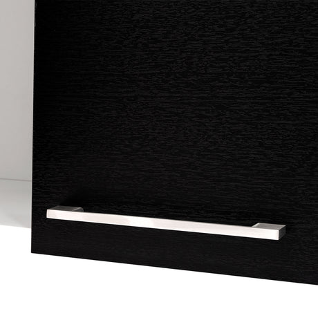 Mueble Superior de Cocina Blanco y Wengue 150x60cm con Un Entrepaño y con Cuatro Puertas - Cocinas | Bylmo