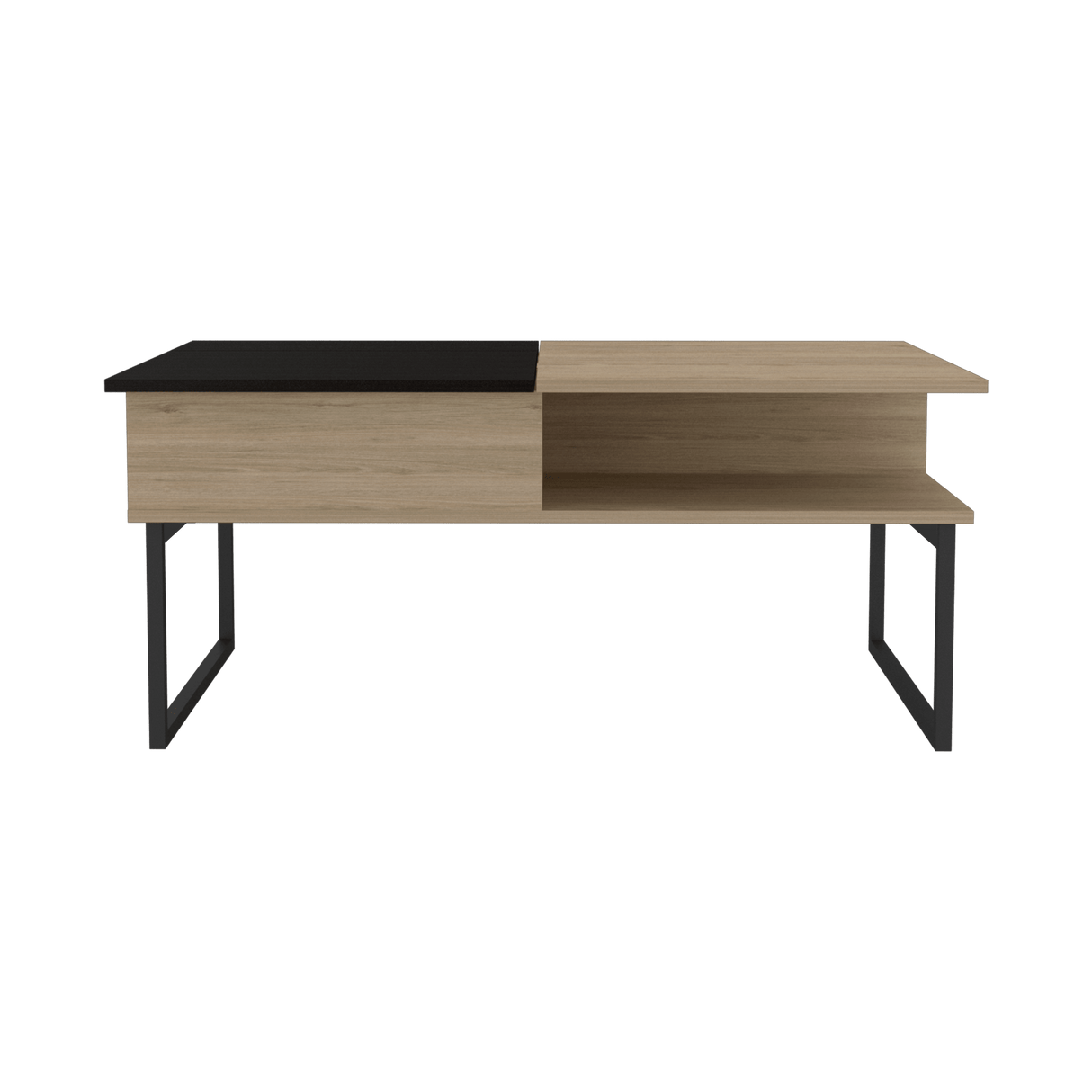 Mesa de Centro 5G rovere y Wengue 105.1x45.7cm Rectangular Extensible con Compartimiento - MESAS DE CENTRO | Bylmo