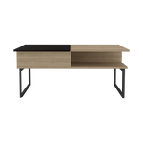 Mesa de Centro 5G rovere y Wengue 105.1x45.7cm Rectangular Extensible con Compartimiento - MESAS DE CENTRO | Bylmo