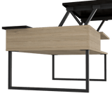 Mesa de Centro 5G rovere y Wengue 105.1x45.7cm Rectangular Extensible con Compartimiento - MESAS DE CENTRO | Bylmo