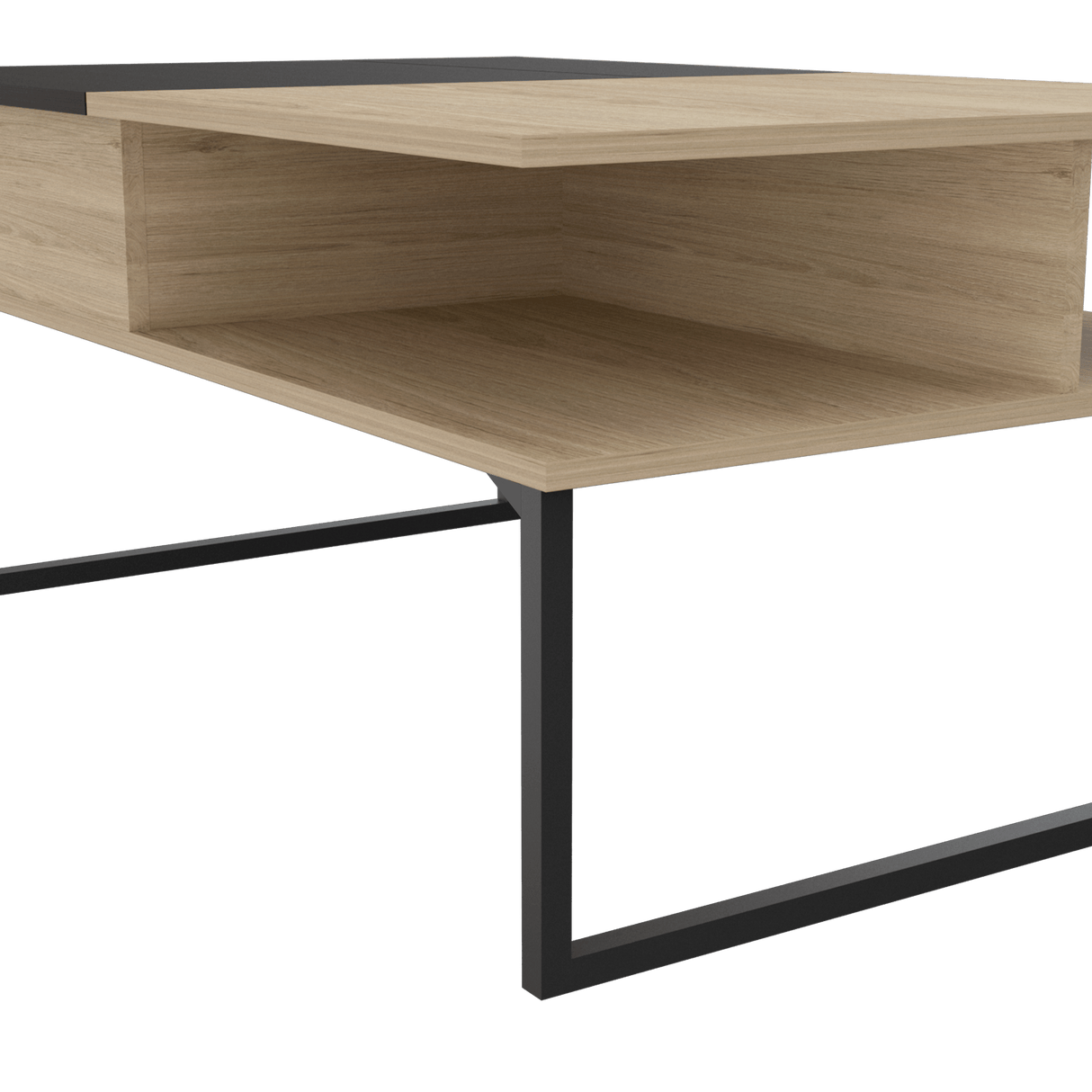 Mesa de Centro 5G rovere y Wengue 105.1x45.7cm Rectangular Extensible con Compartimiento - MESAS DE CENTRO | Bylmo