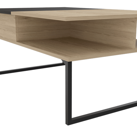 Mesa de Centro 5G rovere y Wengue 105.1x45.7cm Rectangular Extensible con Compartimiento - MESAS DE CENTRO | Bylmo