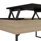 Mesa de Centro 5G rovere y Wengue 105.1x45.7cm Rectangular Extensible con Compartimiento - MESAS DE CENTRO | Bylmo