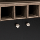 Bar Bellagio Wengue 75x175cm con Un Cajón y con Cinco Portabotellas - Bares | Bylmo