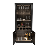 Bar Bellagio Wengue 75x175cm con Un Cajón y con Cinco Portabotellas - Bares | Bylmo