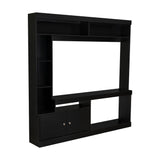 Centro de Entretenimiento Dante Wengue 180x170.6cm Para TV Hasta 45 Pulgadas con Un Cajón - Muebles para TV | Bylmo