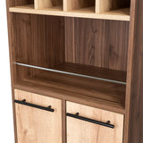 Bar Marsella Gales 52.9x179.8cm con Un Cajón y con Ocho Portabotellas - Bares | Bylmo