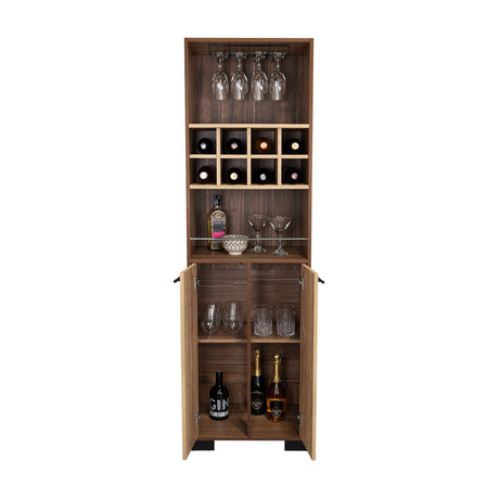 Bar Marsella Gales 52.9x179.8cm con Un Cajón y con Ocho Portabotellas - Bares | Bylmo