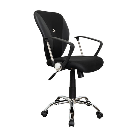 Silla de Oficina Negro 57x59cm con Apoya Brazos - Sillas | Bylmo