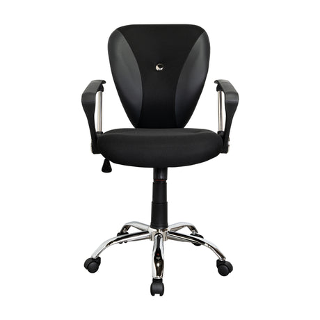 Silla de Oficina Negro 57x59cm con Apoya Brazos - Sillas | Bylmo