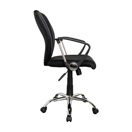 Silla de Oficina Negro 57x59cm con Apoya Brazos - Sillas | Bylmo