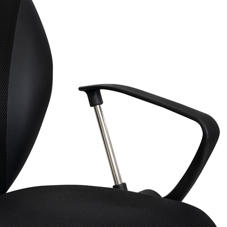 Silla de Oficina Negro 57x59cm con Apoya Brazos - Sillas | Bylmo