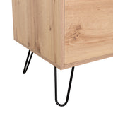 Closet Augusta Duna y Wengue 76.4x188cm con 1 Cajón y con Colgadero de Ropa - Closets | Bylmo