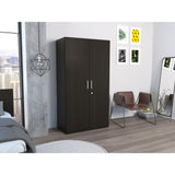 Closet Tradicion Wengue 100x185cm con Dos Puertas - CLOSETS | Bylmo