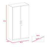 Closet Tradicion Wengue 100x185cm con Dos Puertas - CLOSETS | Bylmo